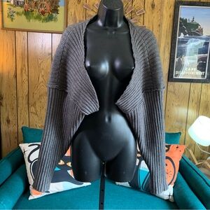 Buttery Soft & Stretchy Gray Shrug Sweater